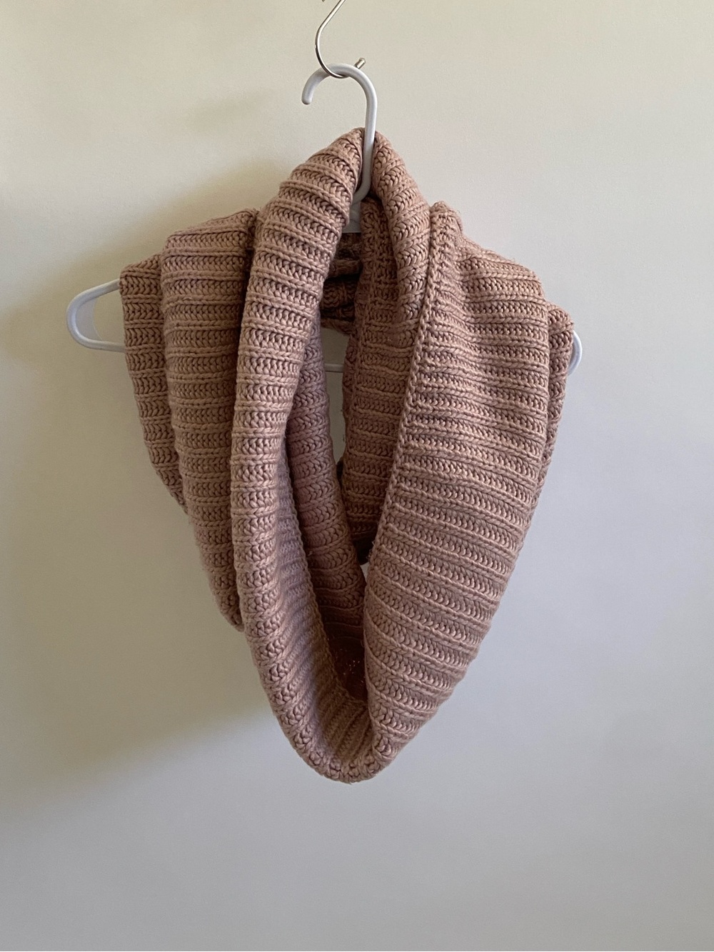 Cost Plus World Market Ribbed Infinity Scarf - Dusty Rose